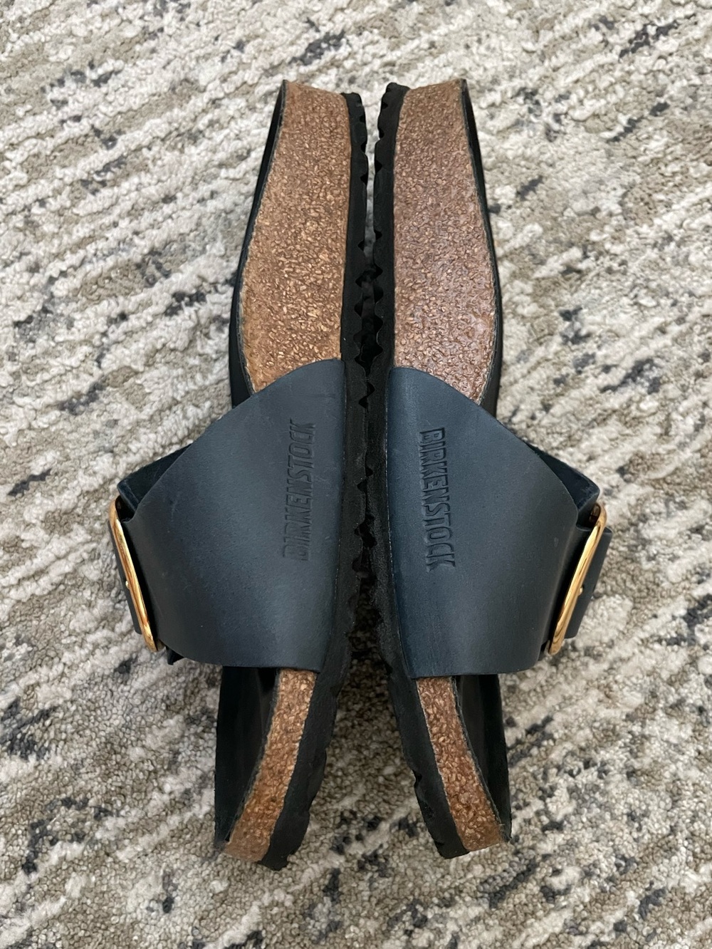 Birkenstock Madrid Big Buckle Navy Blue Sandals Size 37 - Picture 9 of 10